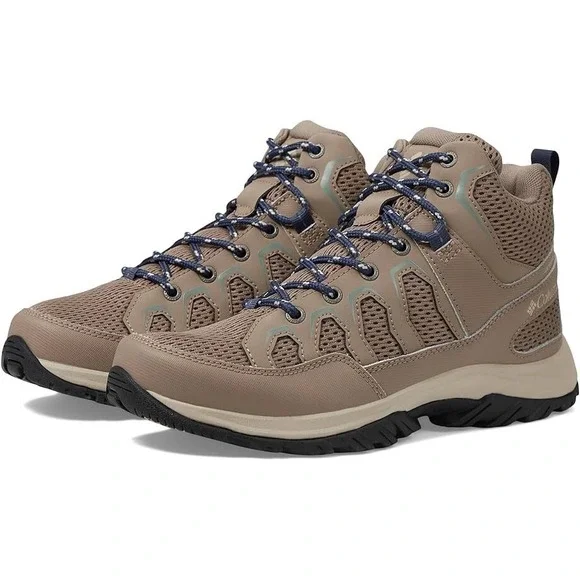 Columbia Women's 10 Granite Trail™ Mid Waterproof Hiking Boots in Ash Brown $100 - Picture 2 of 5